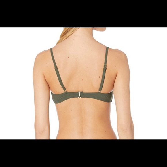 NWOT Tory Burch Solid Triangle T-Belt Bralette Bikini Top - Picture 9 of 12